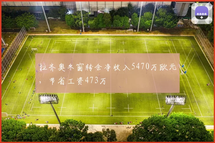 拉齐奥冬窗转会净收入5470万欧元，节省工资473万